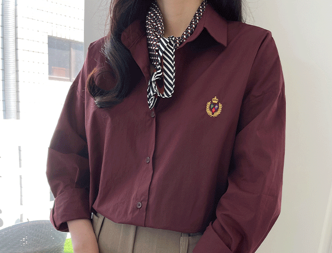 L23CF-MK4191/레플 자수 셔츠